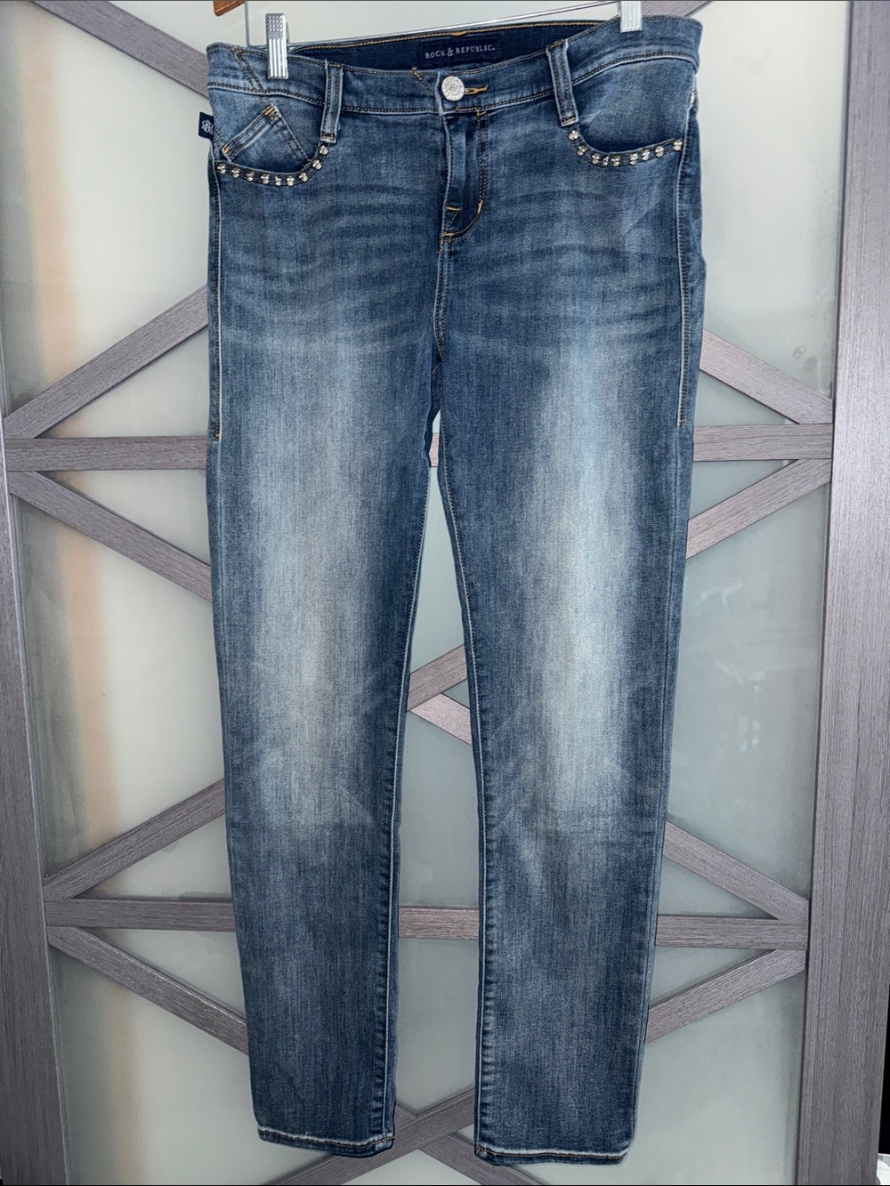 Rock & Republic Berlin Skull Stud Jeans 12